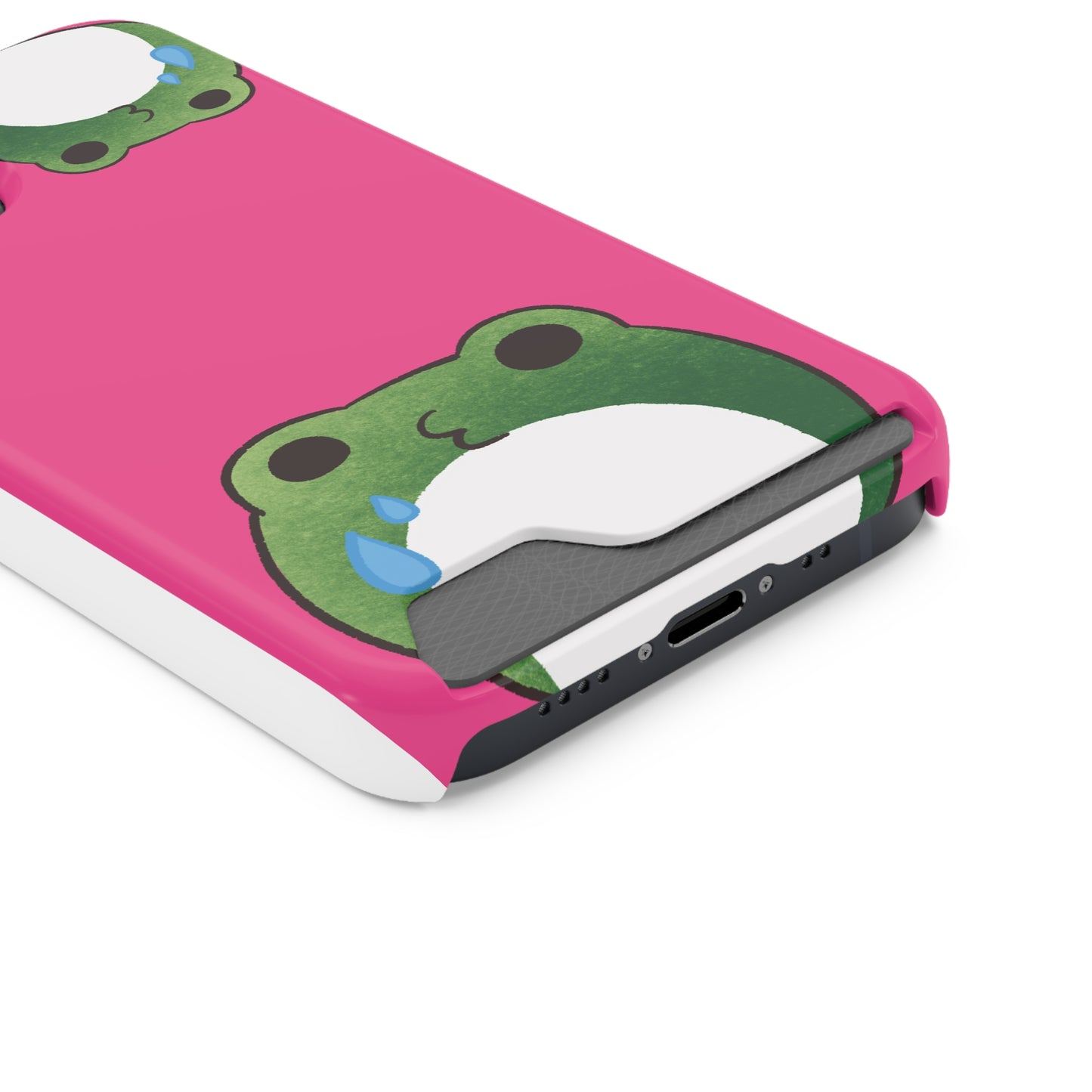Phone Case With Card Holder frog for animal lovers