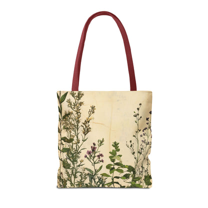 Vintage Floral Tote Bag — Botanical Garden Print AOP