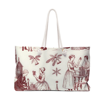 Vintage Holiday Weekender Bag with Festive Gift Design a Perrect Gift For Girl