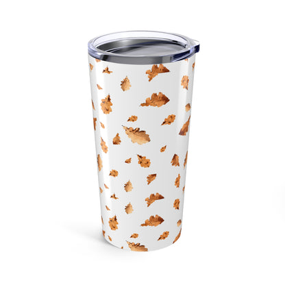 Chic Autumn Print Tumbler 20oz | Stylish Travel Mug, Coffee Cup, Trendy Insulated Drinkware, Gift for Her,Gift for him