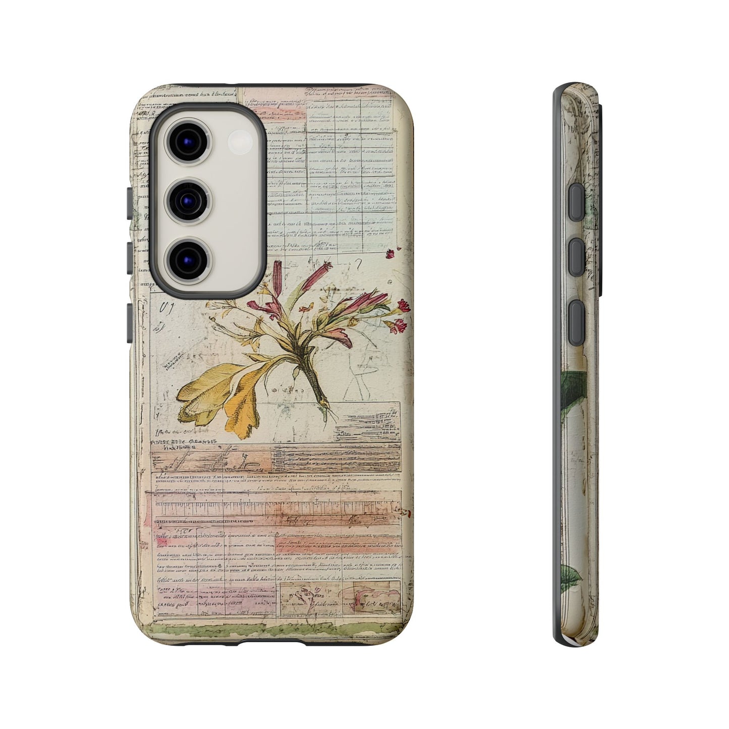 Vintage Botanical Tough Case — Floral Collage Phone Cover