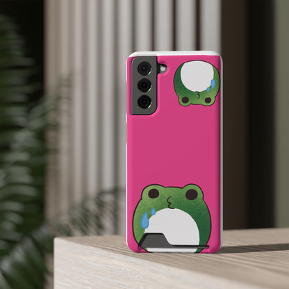 Phone Case With Card Holder frog for animal lovers