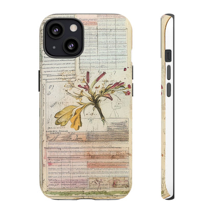 Vintage Botanical Tough Case — Floral Collage Phone Cover