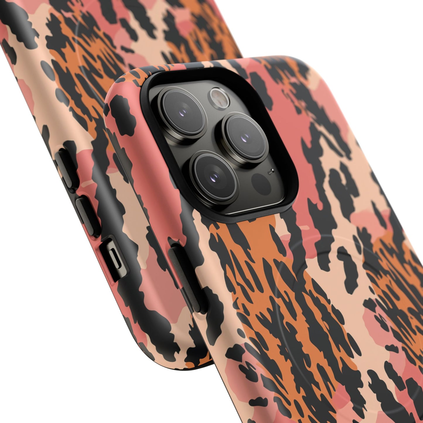Leopard Print Tough Magnetic Phone Case — Slim Protective iPhone Cover