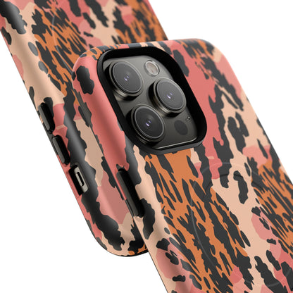 Leopard Print Tough Magnetic Phone Case — Slim Protective iPhone Cover