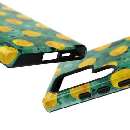 Tough Cases With a Green Color And Yellow ,A Perfect Gift For A Girl