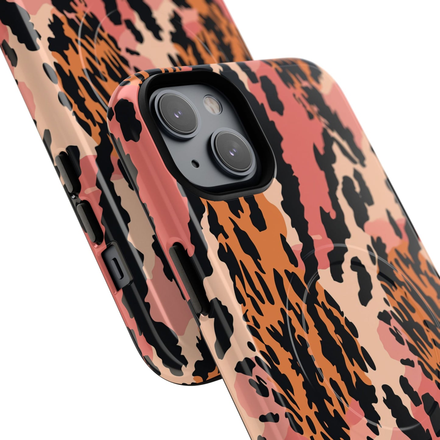 Leopard Print Tough Magnetic Phone Case — Slim Protective iPhone Cover