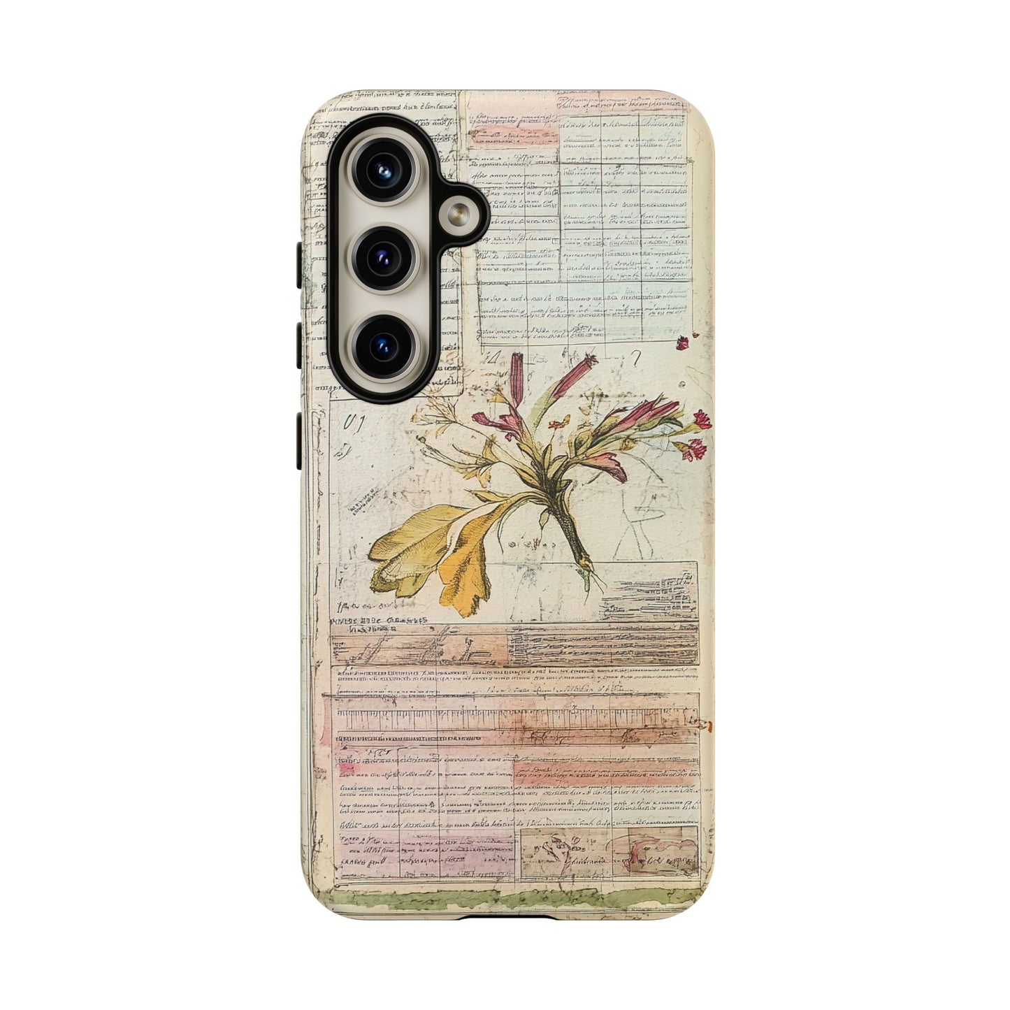 Vintage Botanical Tough Case — Floral Collage Phone Cover