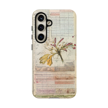Vintage Botanical Tough Case — Floral Collage Phone Cover