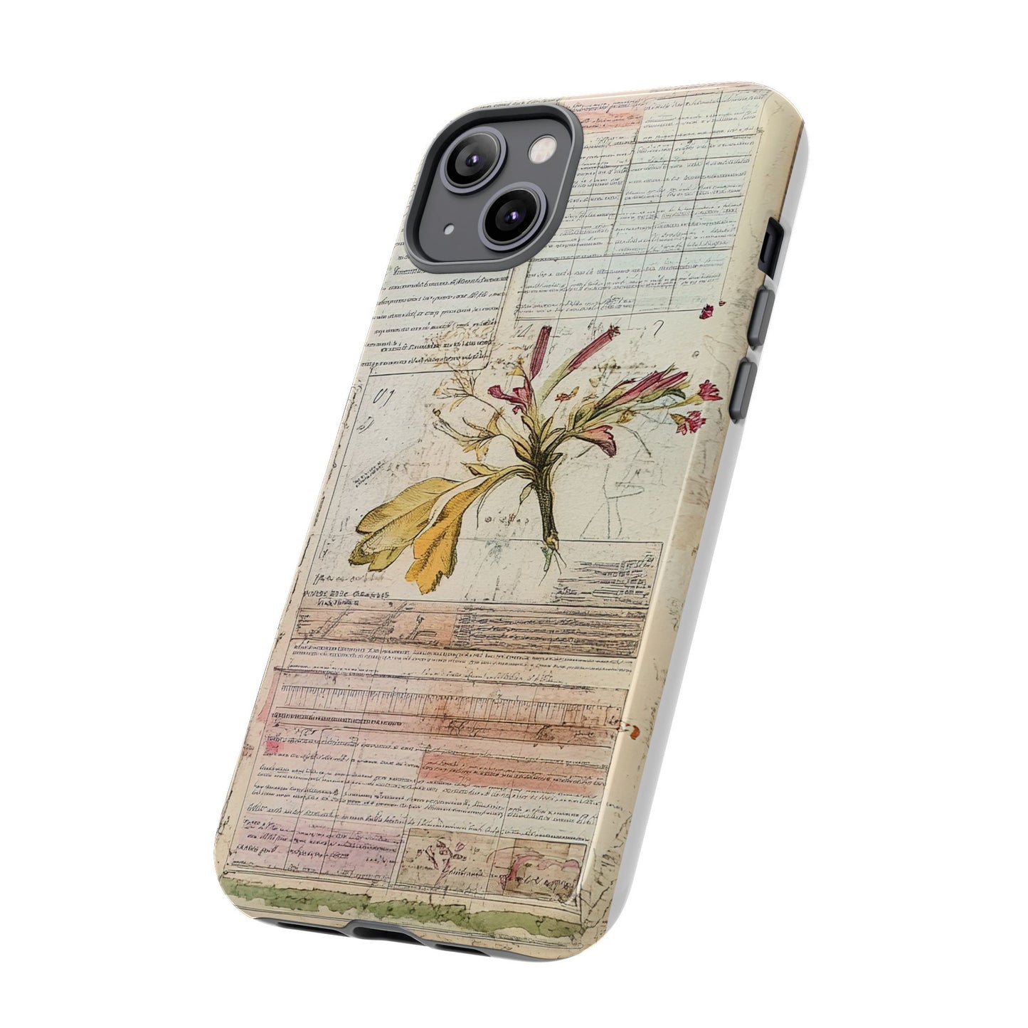 Vintage Botanical Tough Case — Floral Collage Phone Cover