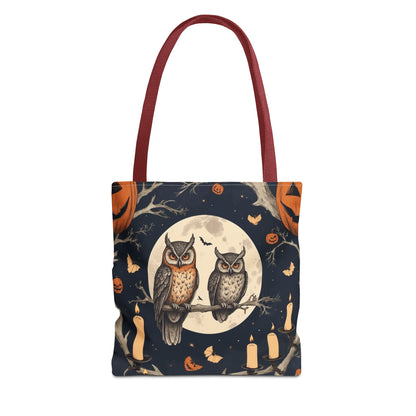 Halloween Owl Tote Bag | Spooky Owl Carryall for Fall | Perfect for Trick-or-Treating, Autumn Outings, Everyday Use, Gifts