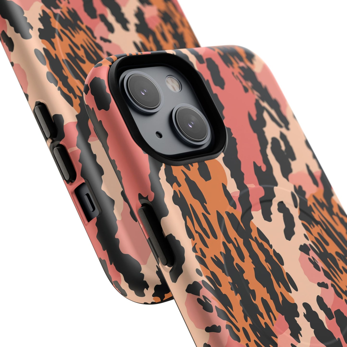 Leopard Print Tough Magnetic Phone Case — Slim Protective iPhone Cover