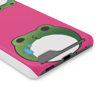 Phone Case With Card Holder frog for animal lovers