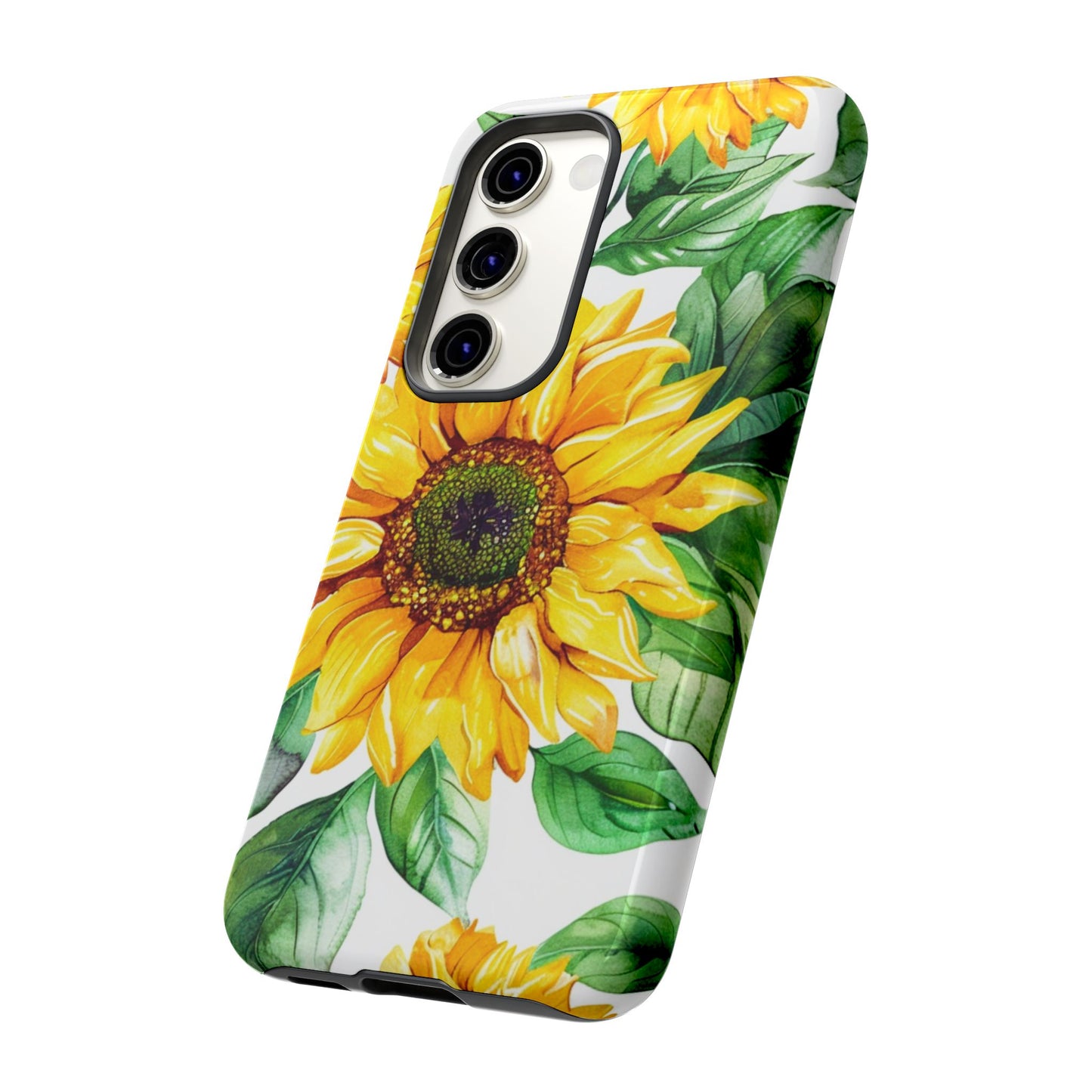 Sunflower Tough Phone Case — Bright Floral Protective Cover