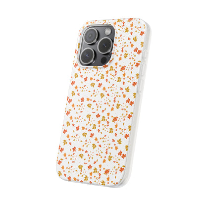Floral Phone Case | Cute Flexi Case, Customizable Mobile Cover, Holiday Gift for Her, Stylish Tech Accessory, Flower Pattern,Autumn