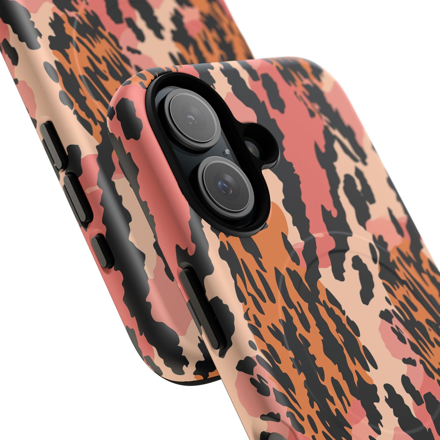 Leopard Print Tough Magnetic Phone Case — Slim Protective iPhone Cover