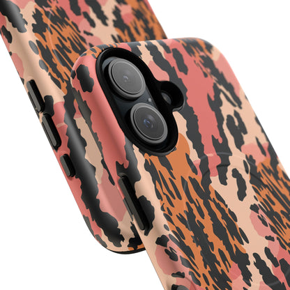 Leopard Print Tough Magnetic Phone Case — Slim Protective iPhone Cover