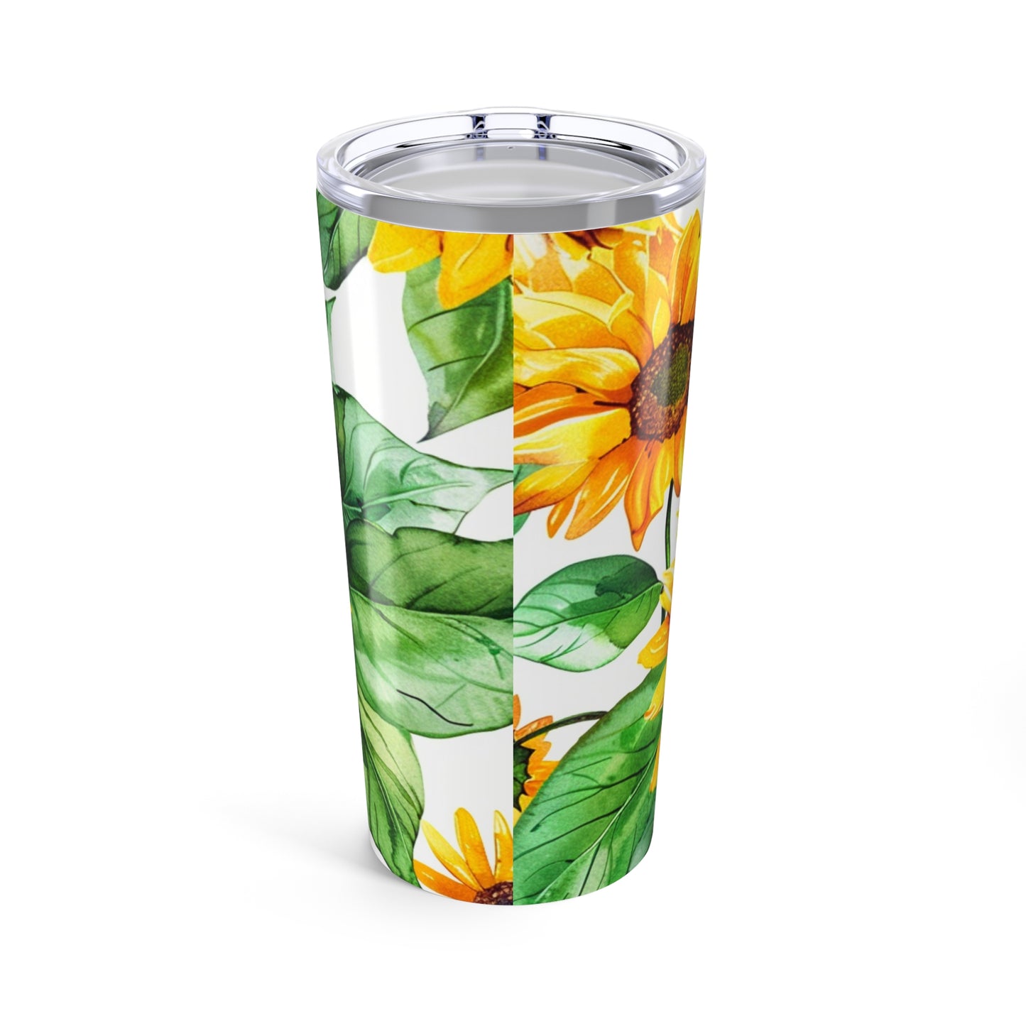 Sunflower 20oz Tumbler – Insulated Floral Travel Cup