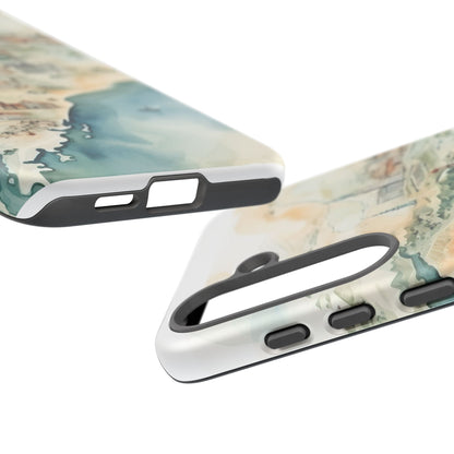Hard Phone Case — Watercolor Fantasy Map Castle Design