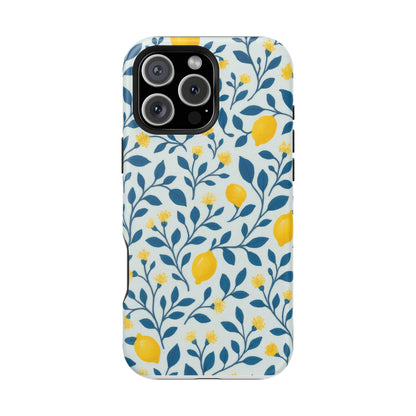 Phone Case — Lemon Branch Magnetic Impact-Resistant Case IPhone Case For Girl,Summer Vibes.