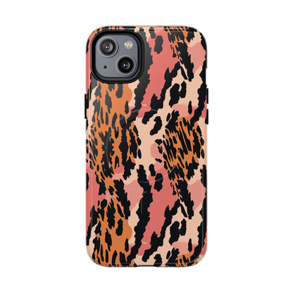 Leopard Print Tough Magnetic Phone Case — Slim Protective iPhone Cover