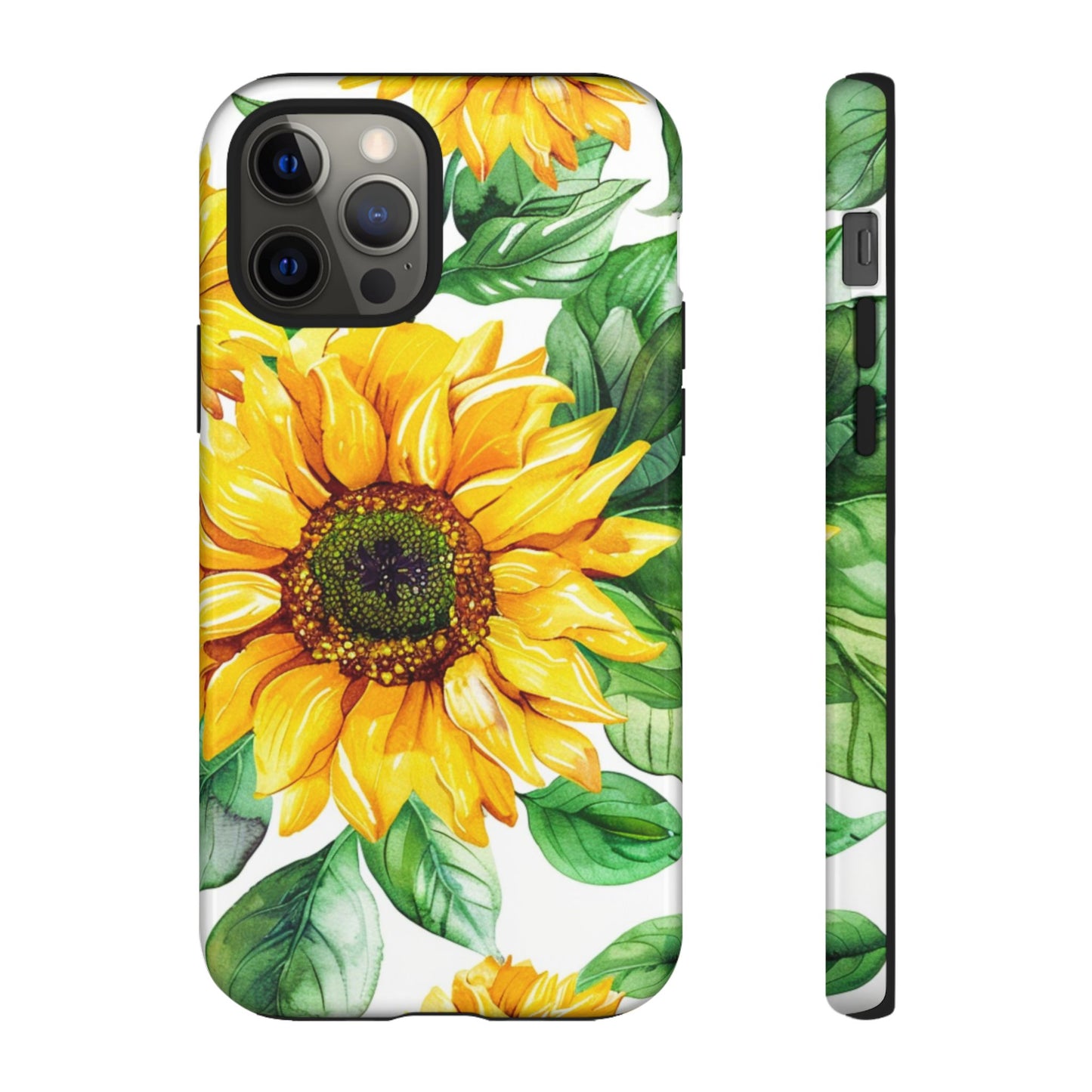 Sunflower Tough Phone Case — Bright Floral Protective Cover