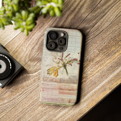 Vintage Botanical Tough Case — Floral Collage Phone Cover