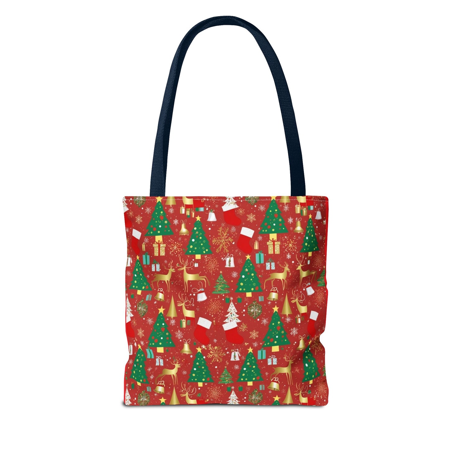 Festive Christmas Tote Bag - Holiday Shopping, Gift Bag, Reusable Tote for Merry Gatherings, Christmas Parties, Santa Lovers