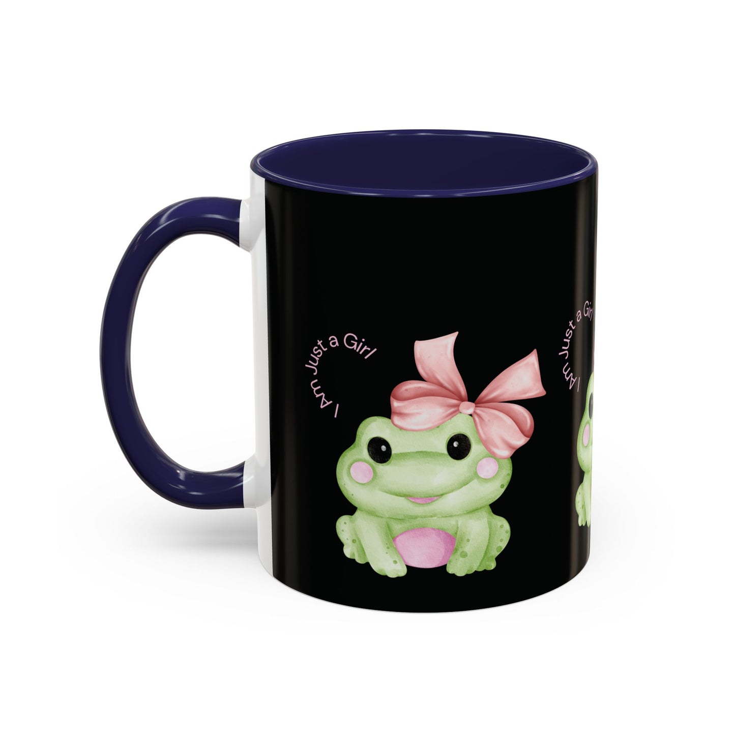Cute Frog Accent Coffee Mug - Perfect for Girls, Gift for Coffee Lovers, Funny Frog Mug, Animal Lover Gift, Office Mug