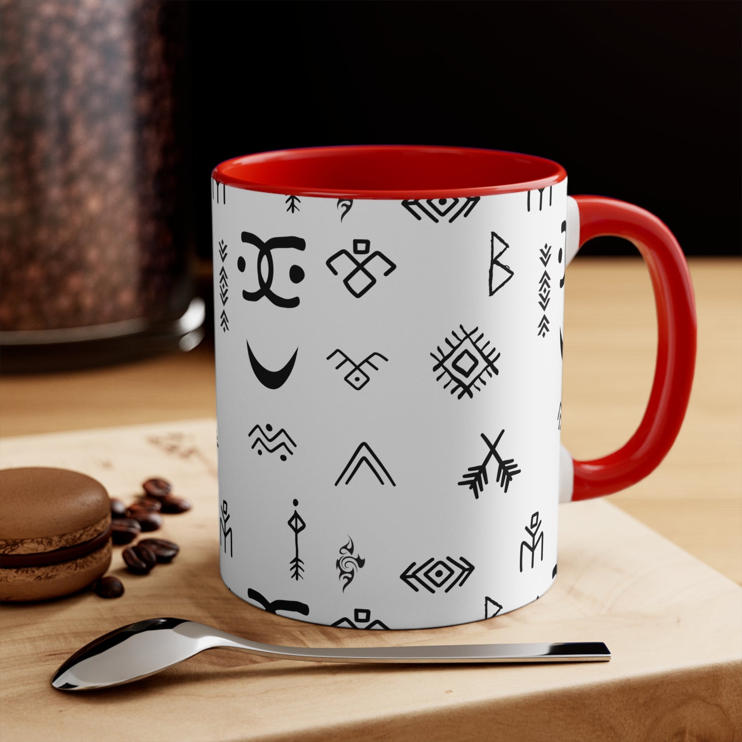 Stylish Accent Mugs for Home Decor, Unique Gift for Friends, Bohemian Coffee Cup, Minimalist Drinkware, Artistic Ceramic Mug