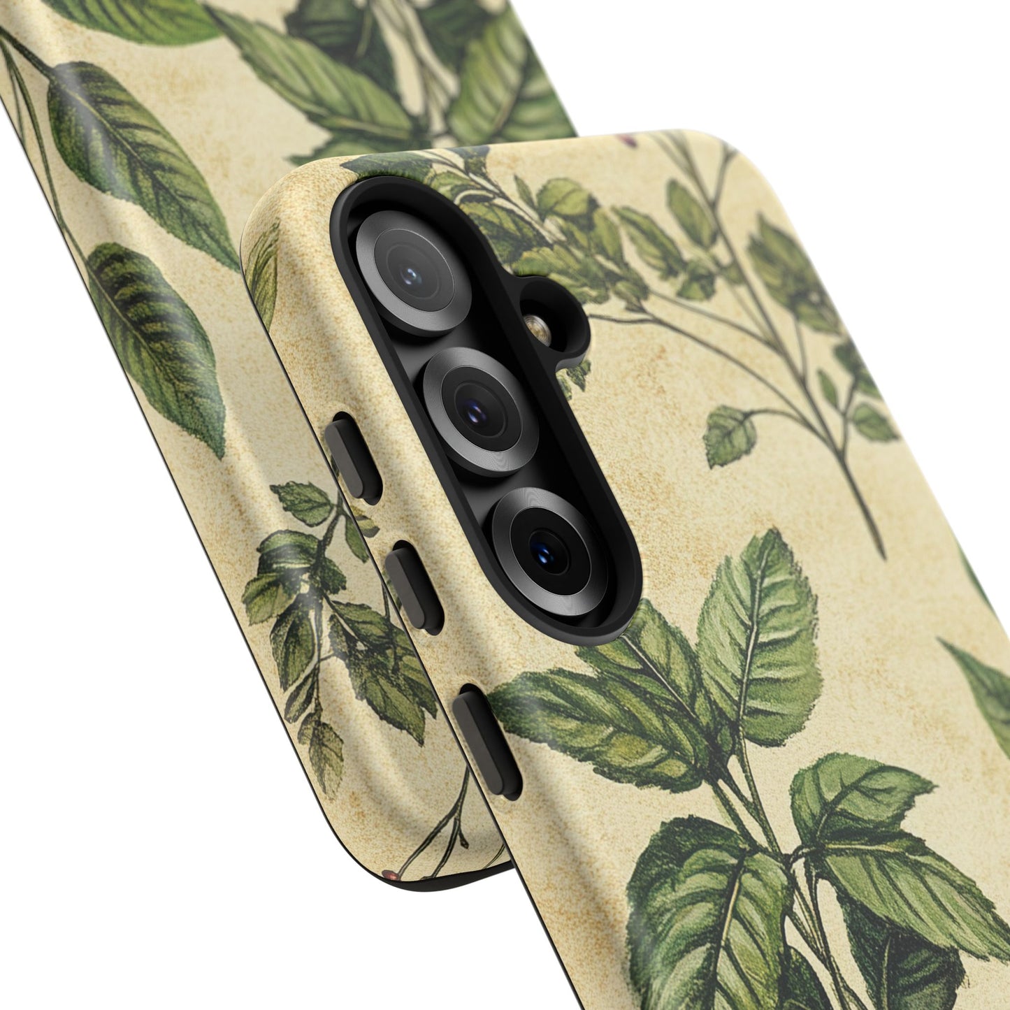 Botanical Leaves Tough Phone Case — Vintage Green Plant Print