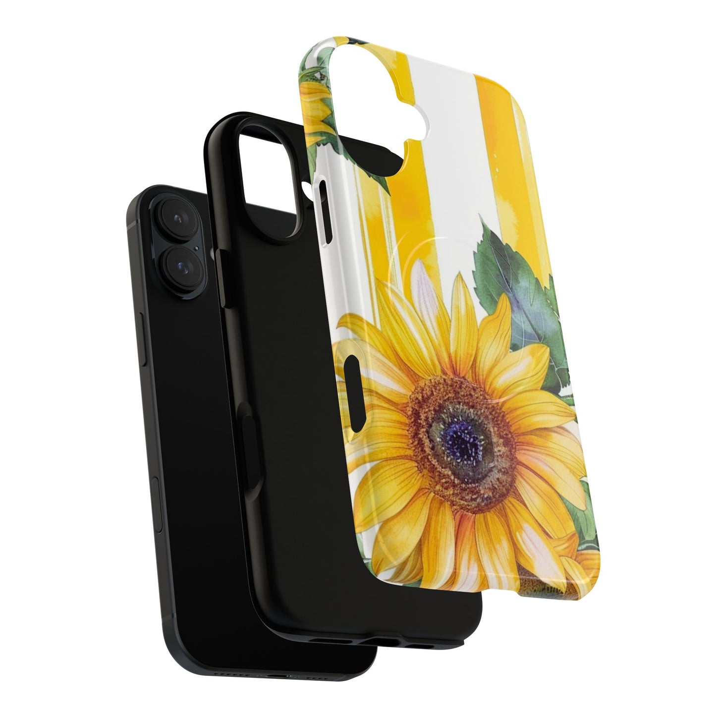 Sunflower Tough Magnetic Phone Case — Bright Floral Protective Cover