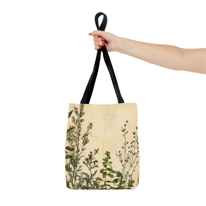 Vintage Floral Tote Bag — Botanical Garden Print AOP