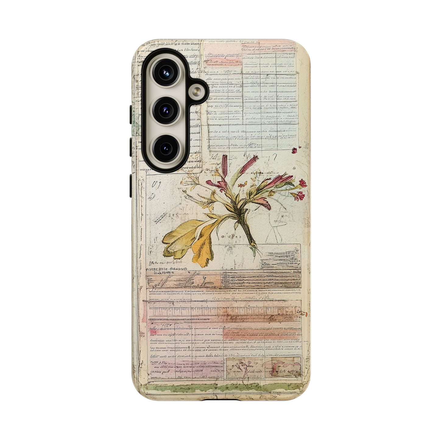 Vintage Botanical Tough Case — Floral Collage Phone Cover
