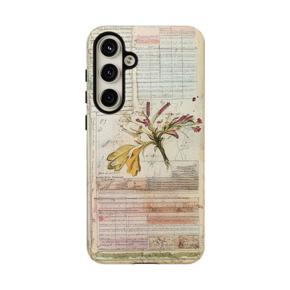 Vintage Botanical Tough Case — Floral Collage Phone Cover