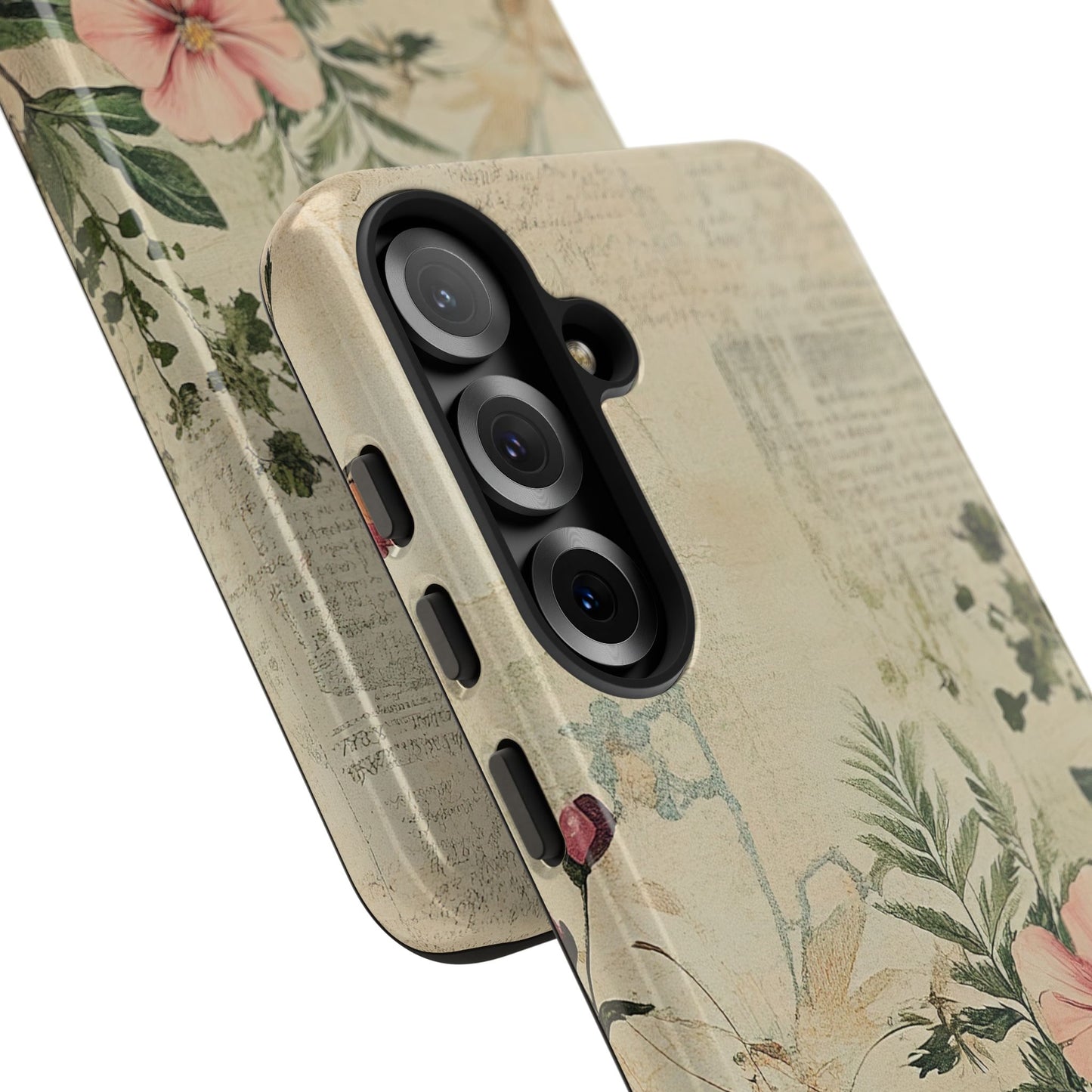 Floral Vintage Tough Case – Botanical Protective Phone Cover,Plants Lovers