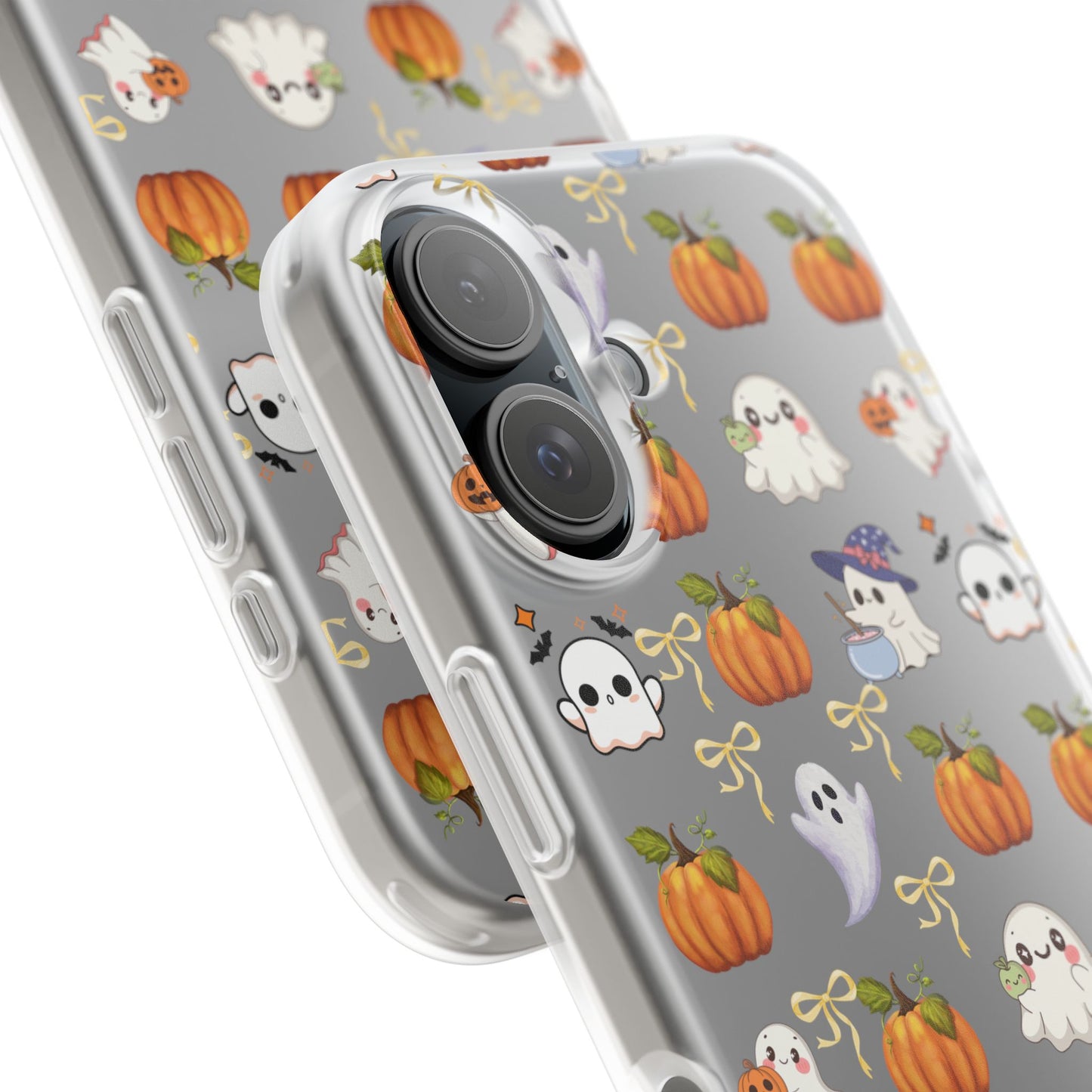 Cute Halloween Flexi Cases | Ghosts & Pumpkins Phone Cover, Spooky Gifts, Fall Decor, Horror Lovers, October Celebration