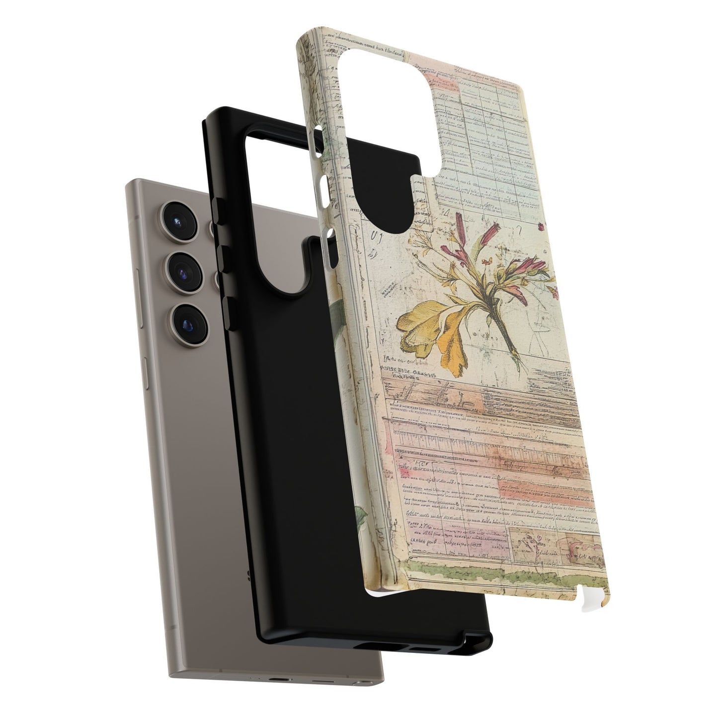 Vintage Botanical Tough Case — Floral Collage Phone Cover