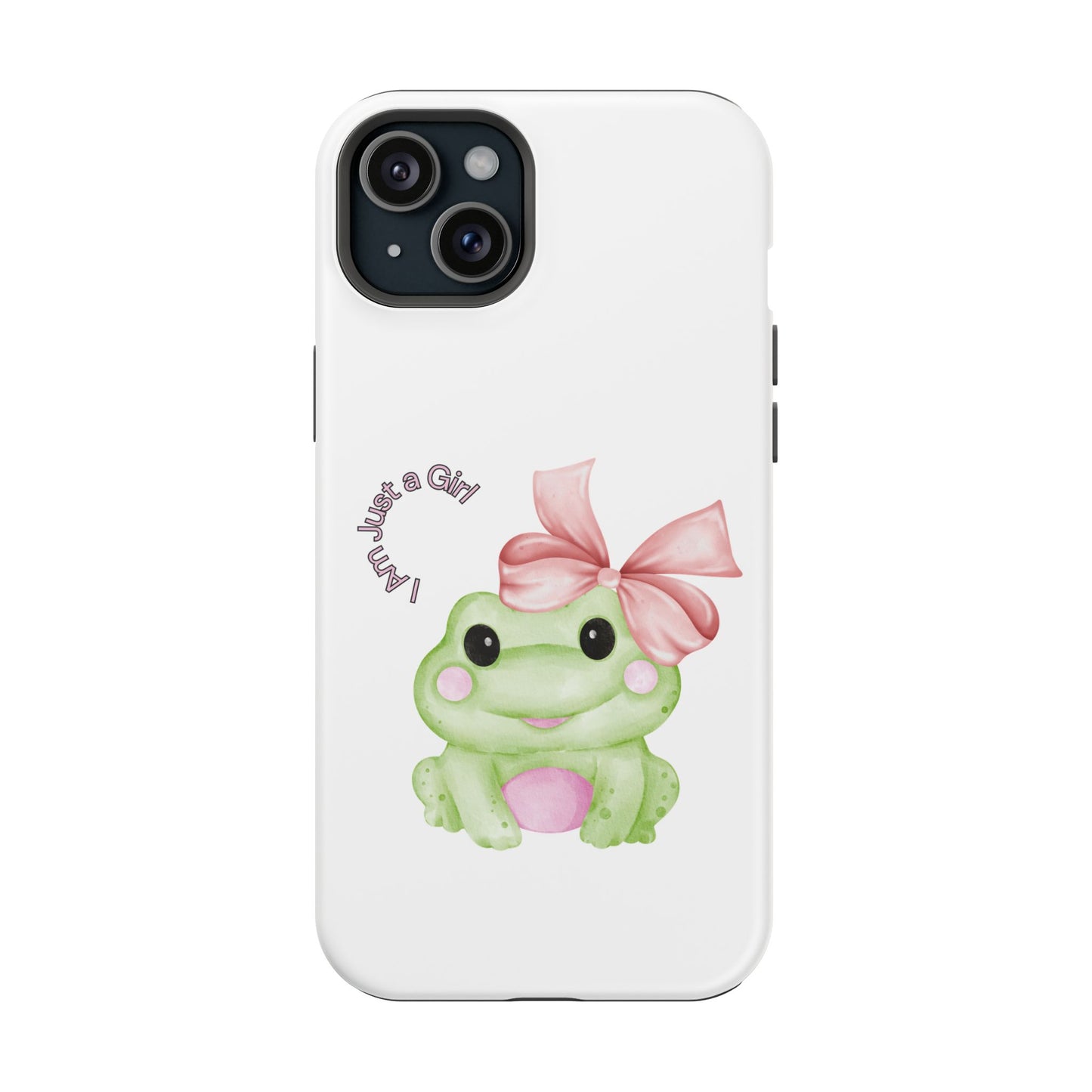 Cute Frog Phone Case, Impact-Resistant Phone Cover, Gift for Her, Fun Girl Accessories, Colorful Tech Protection
