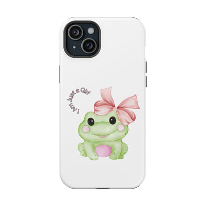 Cute Frog Phone Case, Impact-Resistant Phone Cover, Gift for Her, Fun Girl Accessories, Colorful Tech Protection