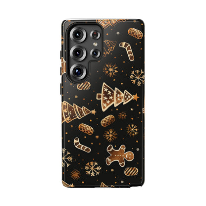 Christmas Cookie Phone Case,Black And Gold ,Case Holidays Case