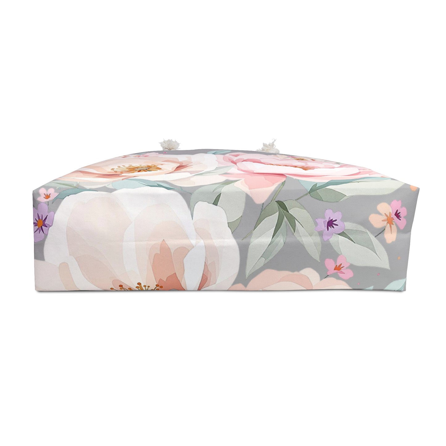 Floral Peony Weekender Bag — Large Pastel Travel Tote