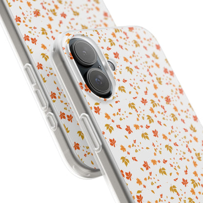 Floral Phone Case | Cute Flexi Case, Customizable Mobile Cover, Holiday Gift for Her, Stylish Tech Accessory, Flower Pattern,Autumn