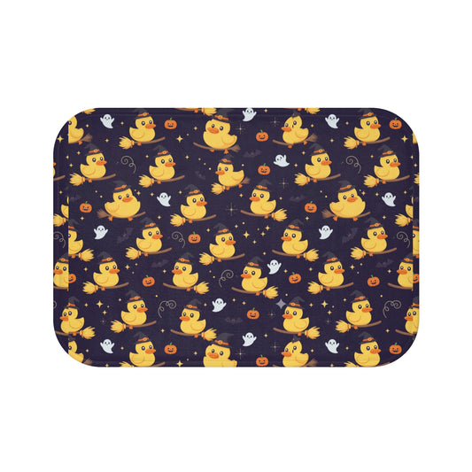 Halloween Duck Bath Mat, Cozy Bathroom Accents, Cute Decor for Kids, Autumn Home Accessories, Witchy Vibes
