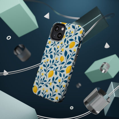 Phone Case — Lemon Branch Magnetic Impact-Resistant Case IPhone Case For Girl,Summer Vibes.