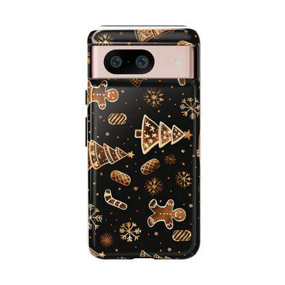 Christmas Cookie Phone Case,Black And Gold ,Case Holidays Case
