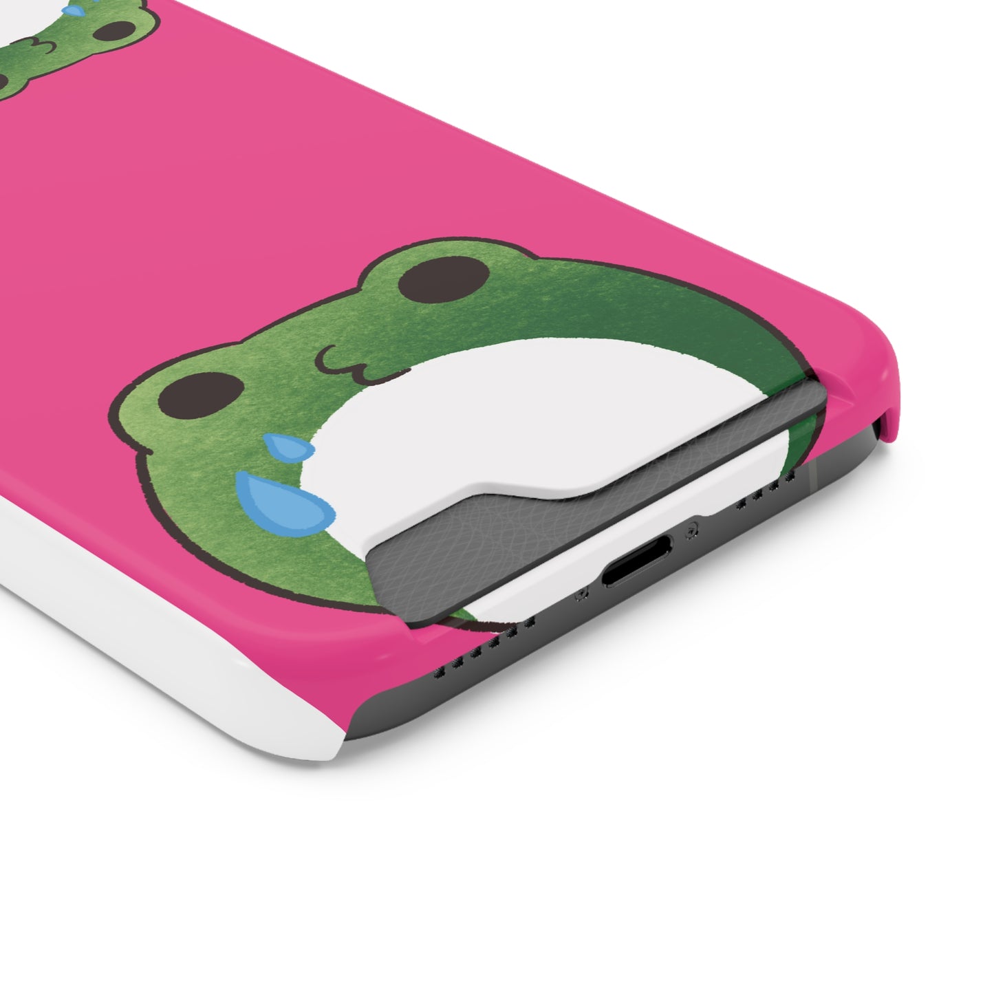 Phone Case With Card Holder frog for animal lovers