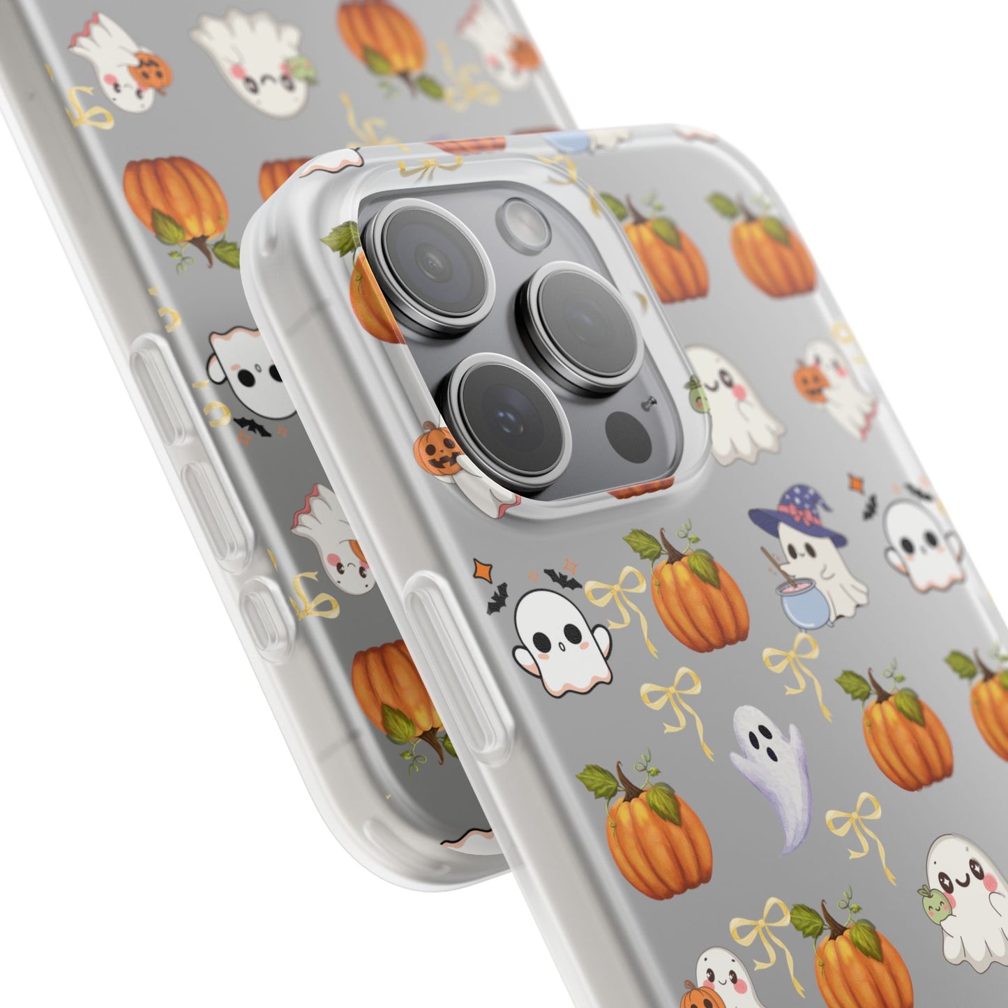 Cute Halloween Flexi Cases | Ghosts & Pumpkins Phone Cover, Spooky Gifts, Fall Decor, Horror Lovers, October Celebration