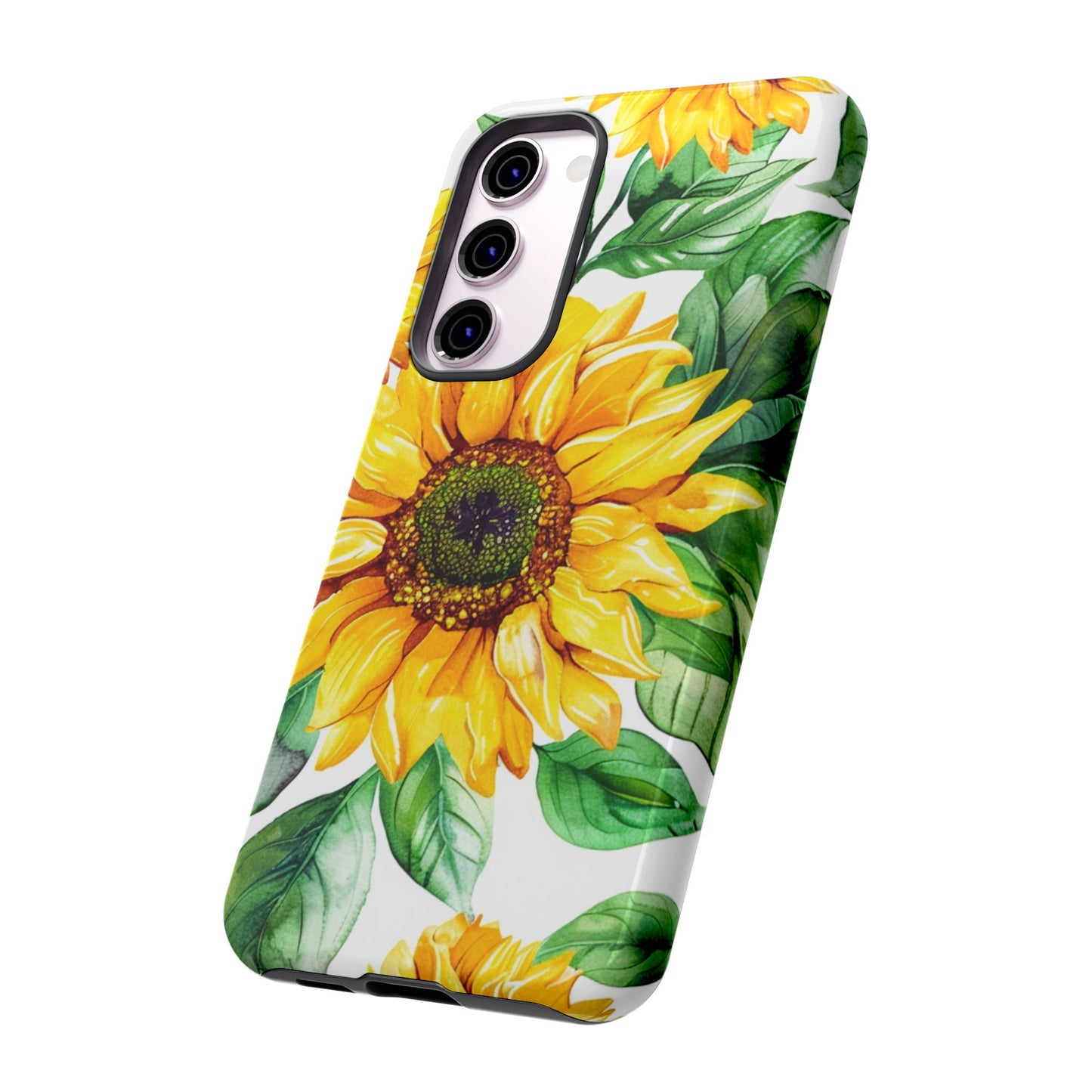Sunflower Tough Phone Case — Bright Floral Protective Cover