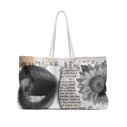 Chic Weekender Bag with Artistic Print, Fashion Tote, Travel Essential, Beach Bag, Stylish Handbag, Gift for Her